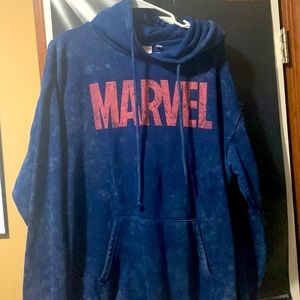 Blue marvel hoodie. No holes or stains! Size unisex L.